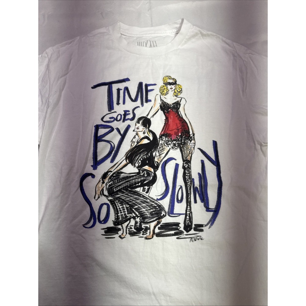 Madonna Celebration Tour Time Goes By So Slowly White Concert Graphic T Shirt